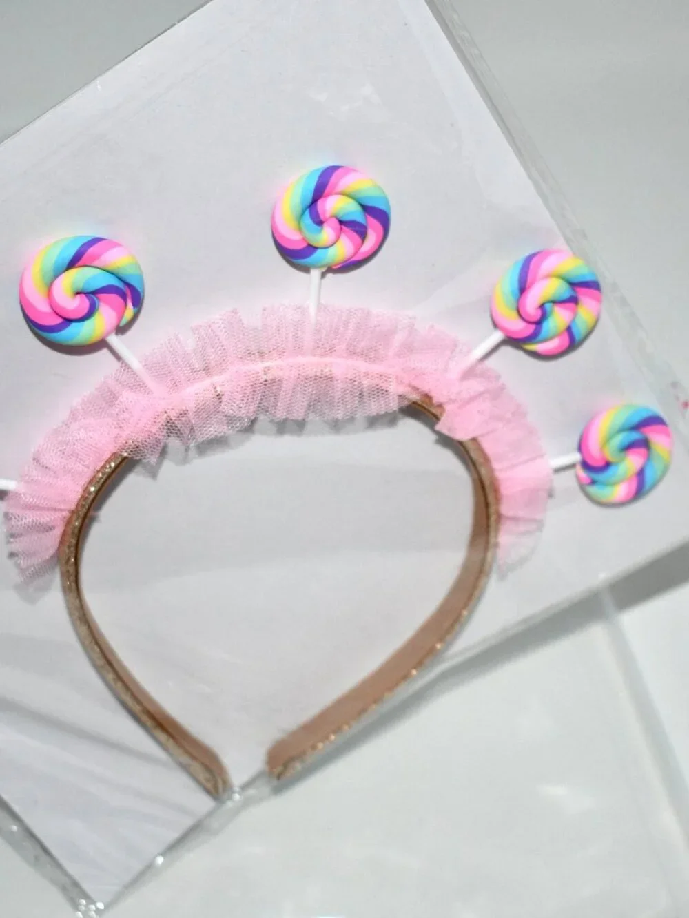 EXCEART Lollipop Headband, Colorful Candy Costume Party Headdress, NWT